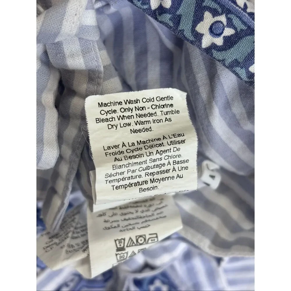 Pottery Barn Marianna Floral Striped STANDARD shams Palampore Medallion